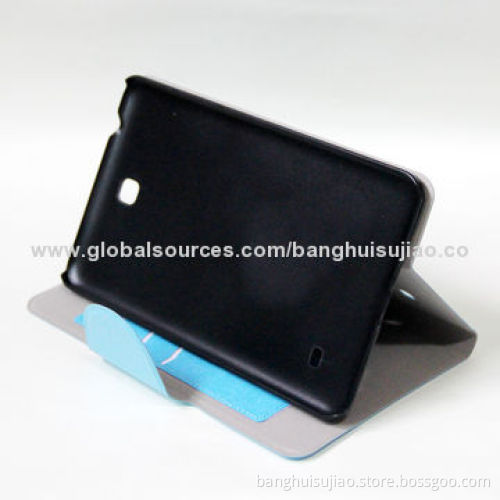PU Leather Mobile Phone Cases for Samsung Galaxy Tab 4, Sized 8.0-inch
